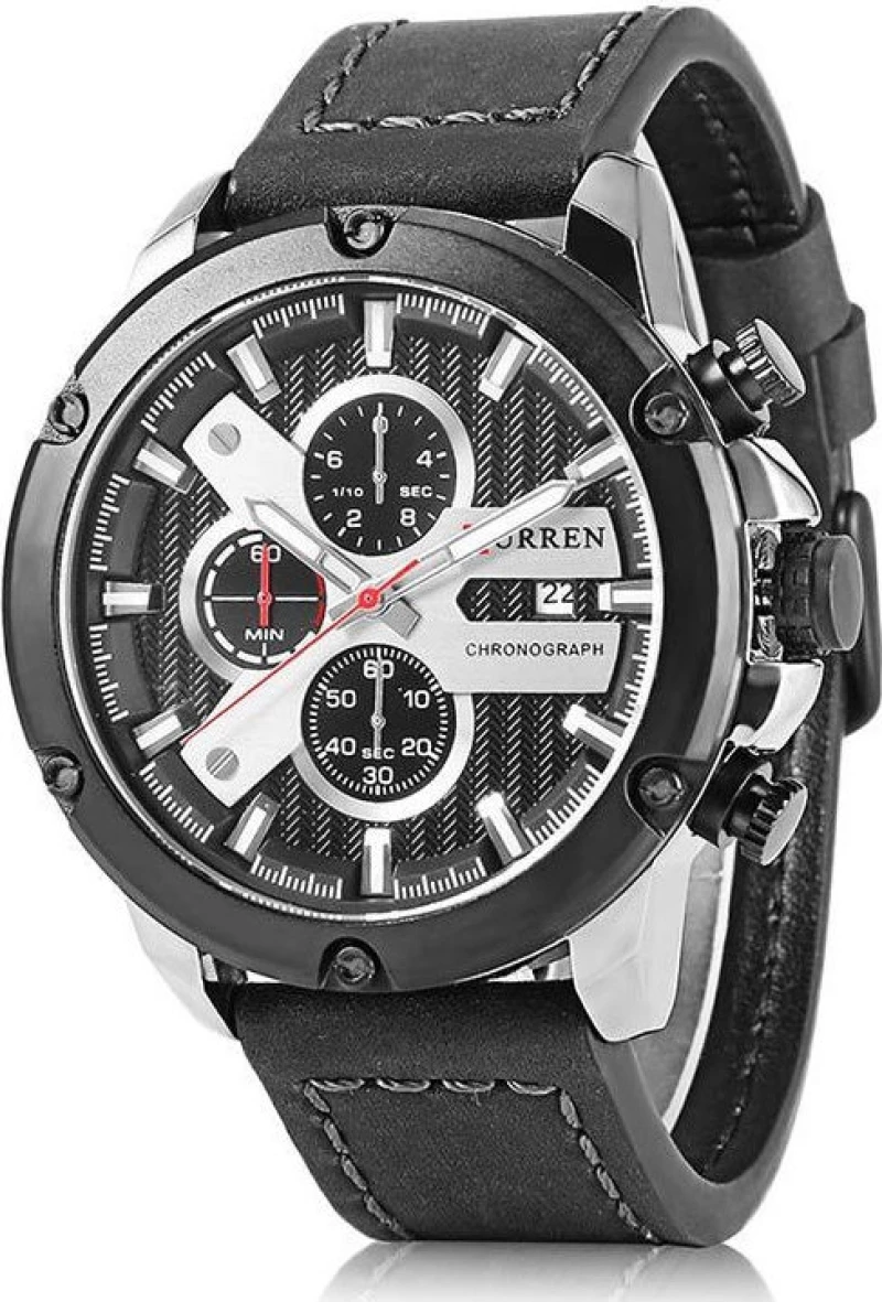 Curren 8308 Black / Silver