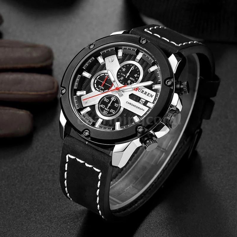 Curren 8308 Black / Silver