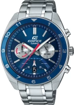 Casio Ρολόι Χρονογράφος με Μεταλλικό Μπρασελέ σε Ασημί χρώμα