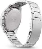 Casio Ρολόι Χρονογράφος με Μεταλλικό Μπρασελέ σε Ασημί χρώμα