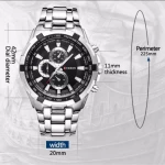 Curren 8023 Silver / Black