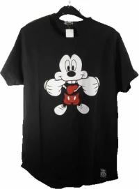 Μπλουζάκι ανδρικό κοντομάνικο MICKEY ΜΧ811 Μαύρο