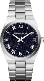 Michael Kors Channing Midnight Blue Shimmer Dial Stainless Steel Ladies