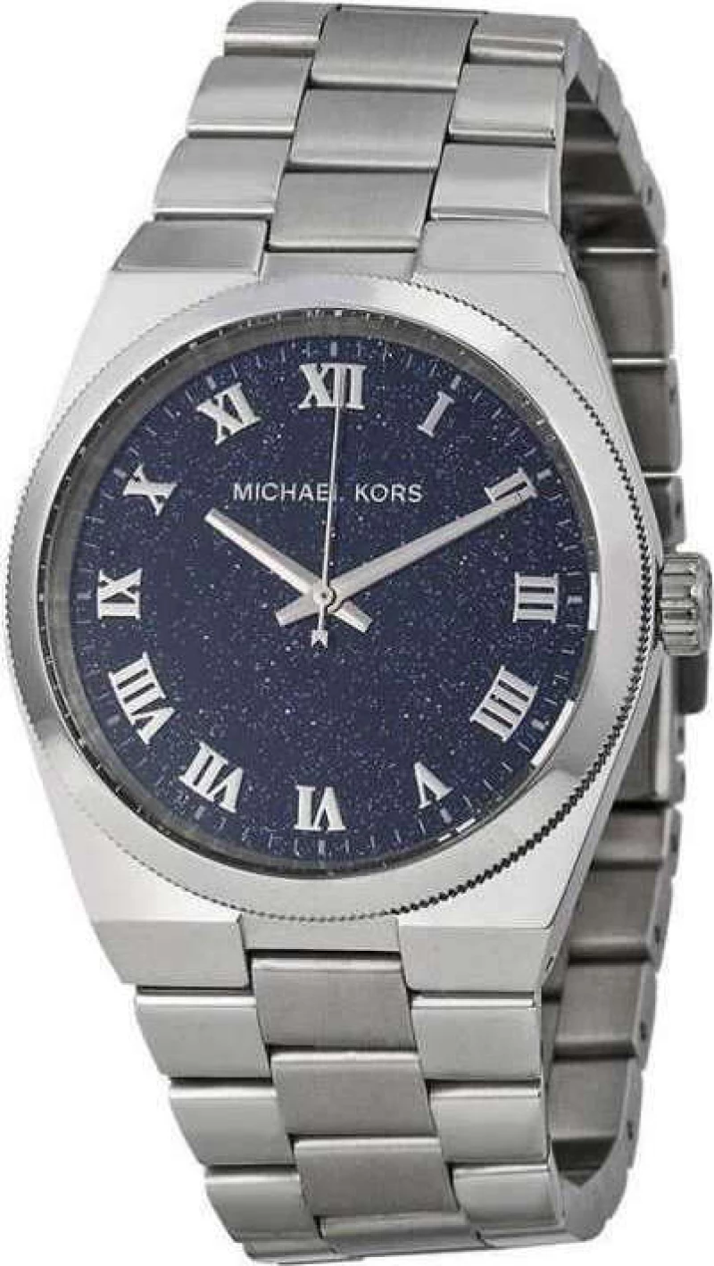 Michael Kors Channing Midnight Blue Shimmer Dial Stainless Steel Ladies