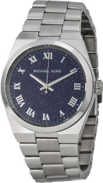 Michael Kors Channing Midnight Blue Shimmer Dial Stainless Steel Ladies