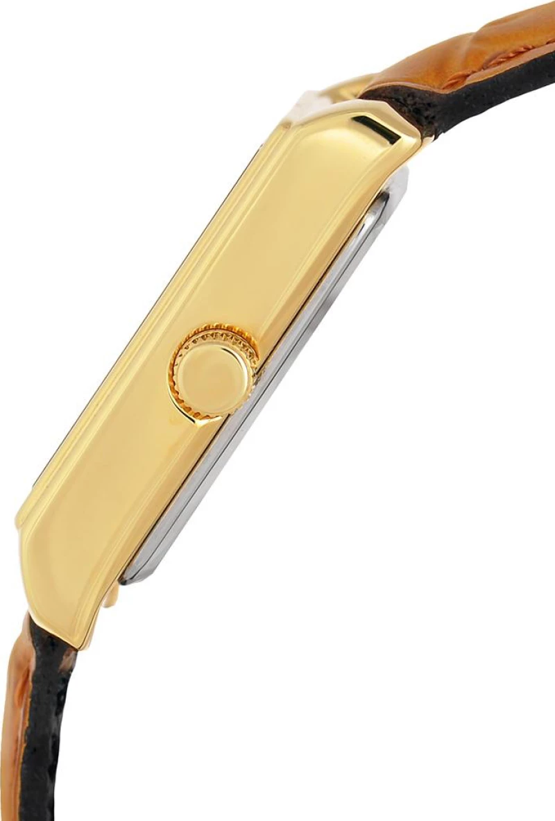 Casio Collection Brown Leather Strap Ltp-1234Pgl-7Aef