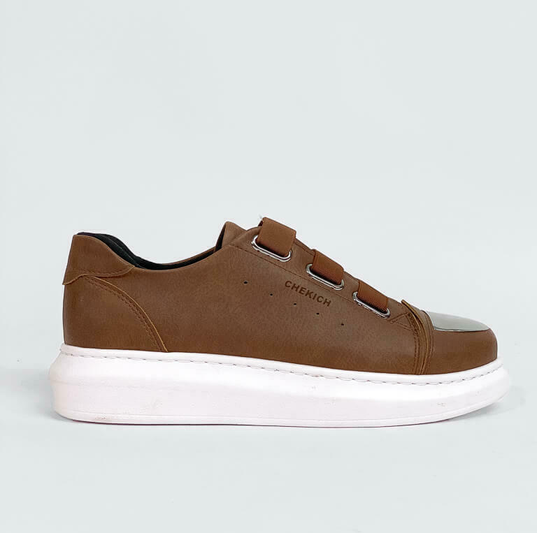 Casual Sneaker Με Χοντρή Σόλα CH251 Ταμπά