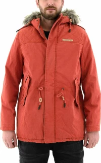Cotton Faux-Fur Lining Parka Mr1576 Orange Orange