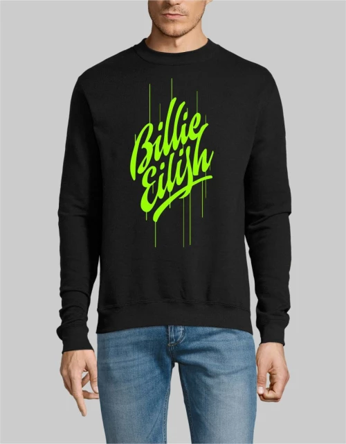 BILLIE EILISH sweatshirt new - BLACK