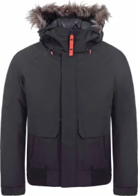 Icepeak Μπουφάν Bomber για Χειμώνα Μαύρο