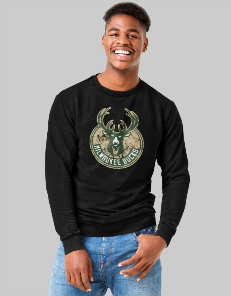 Milwaukee Bucks Sweatshirt (Replica) - GREY MELANGE