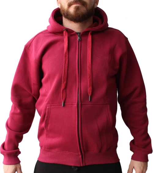 STRANGEL STRANGEL HOODED FULL ZIP 2028-BORDEAUX