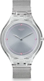 Swatch Skinstones Svok105M Silver Stainless Steel Bracelet