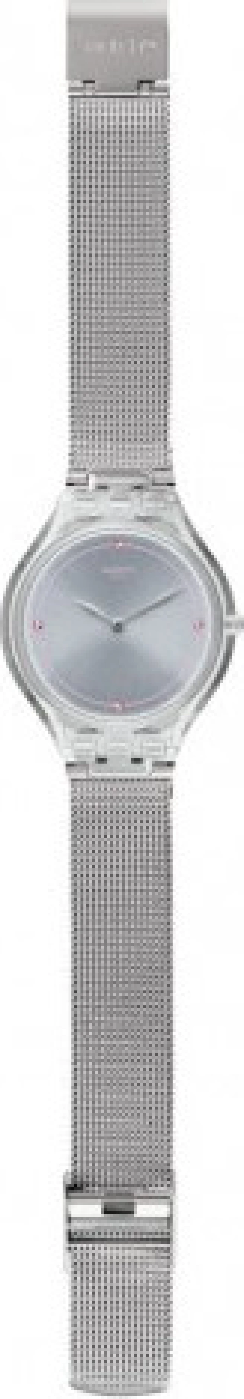 Swatch Skinstones Svok105M Silver Stainless Steel Bracelet