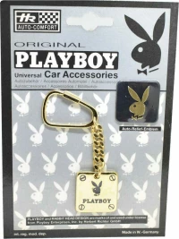 Μπρελοκ Τετραγωνο Χρυσο Play Boy