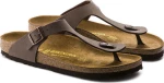 Birkenstock Gizeh Birko-Flor Nubuck Regular Fit Mocca