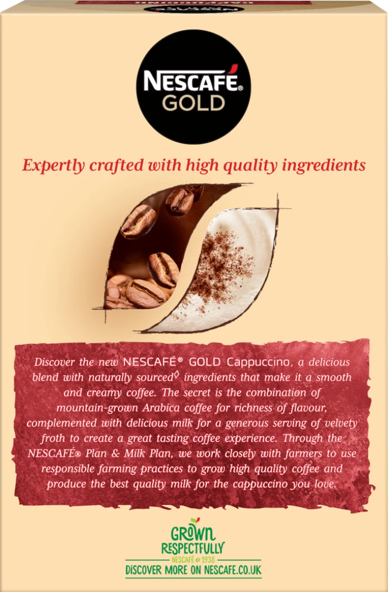 Nescafe Στιγμιαίος Gold Cappuccino 10x14gr