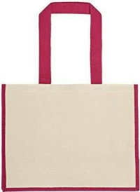 Ubag Sunset Δίχρωμη Τσάντα 100% Βαμβάκι 42X33X20Εκ 28L Natural/Fuchsia