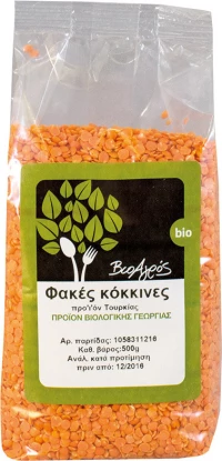 Βιο Αγρός Φακές Κόκκινες 500gr