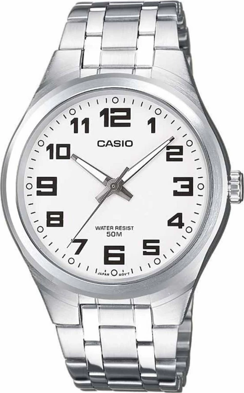 Casio Ρολόι με Μεταλλικό Μπρασελέ σε Ασημί χρώμα