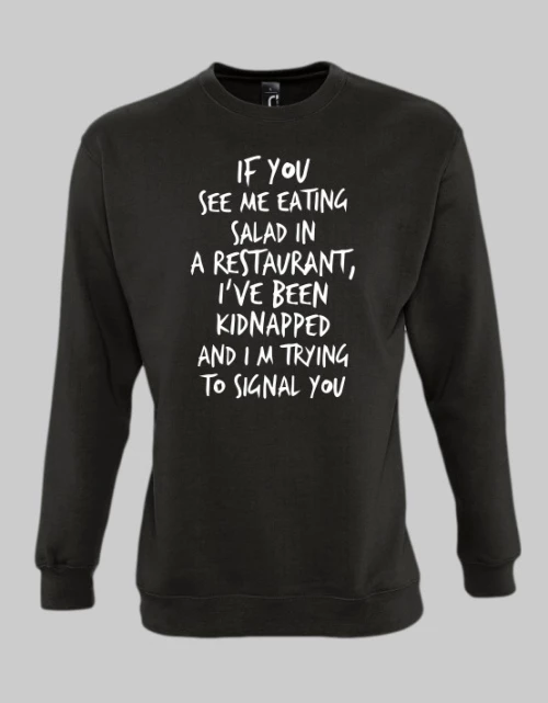 Kidnapped Sweatshirt - BLACK