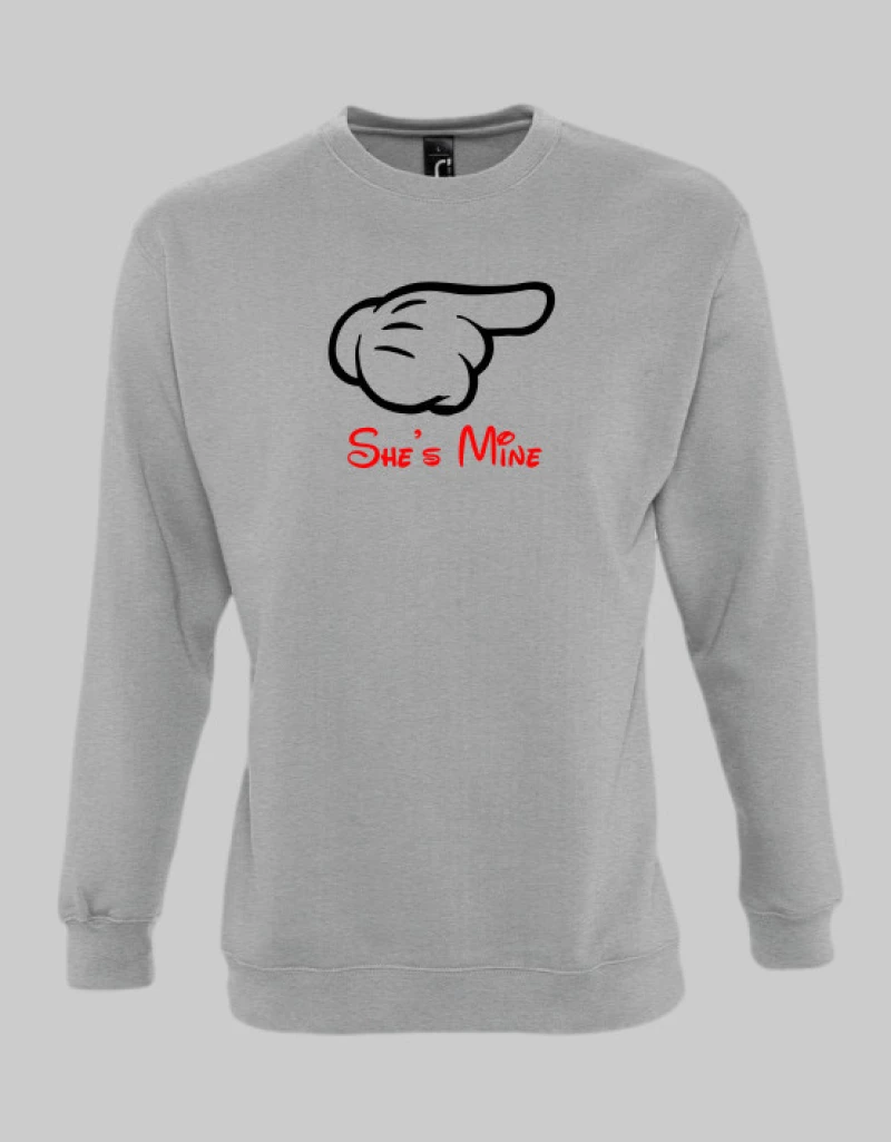 She's Mine Sweatshirt - BLACK