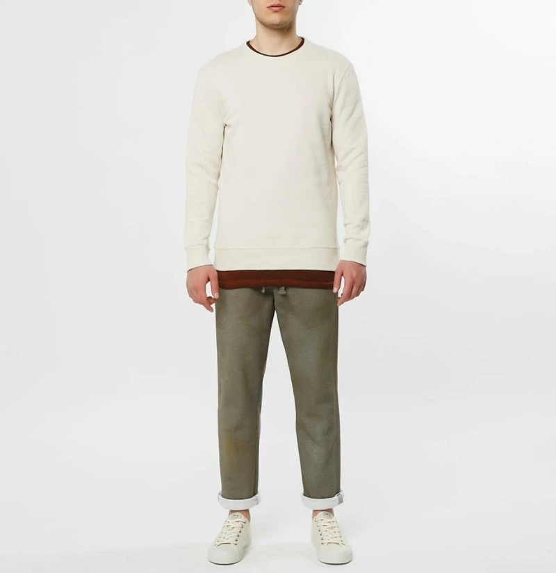 Crew Neck Sweatshirt Cream