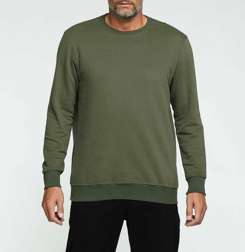 Crew Neck Sweatshirt Khaki