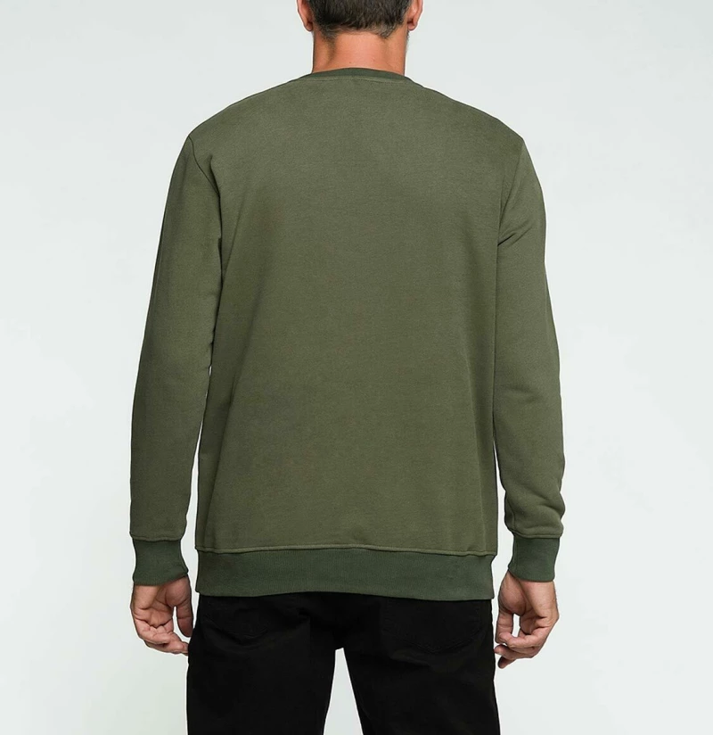 Crew Neck Sweatshirt Khaki