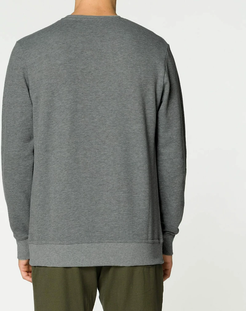 Crew Neck Sweatshirt Melange Grey