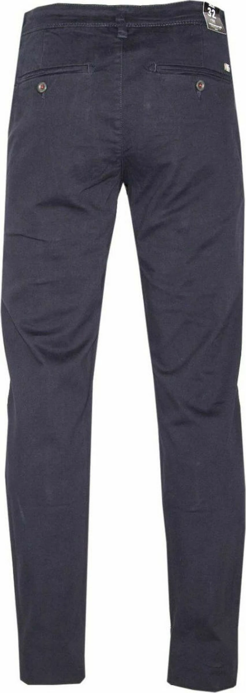 VAN HIPSTER Ανδρικό μπλέ navy ελαστικό μαλακό τσίνος παντελόνι, regular fit