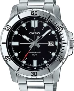 Casio Ρολόι με Μεταλλικό Μπρασελέ σε Ασημί χρώμα