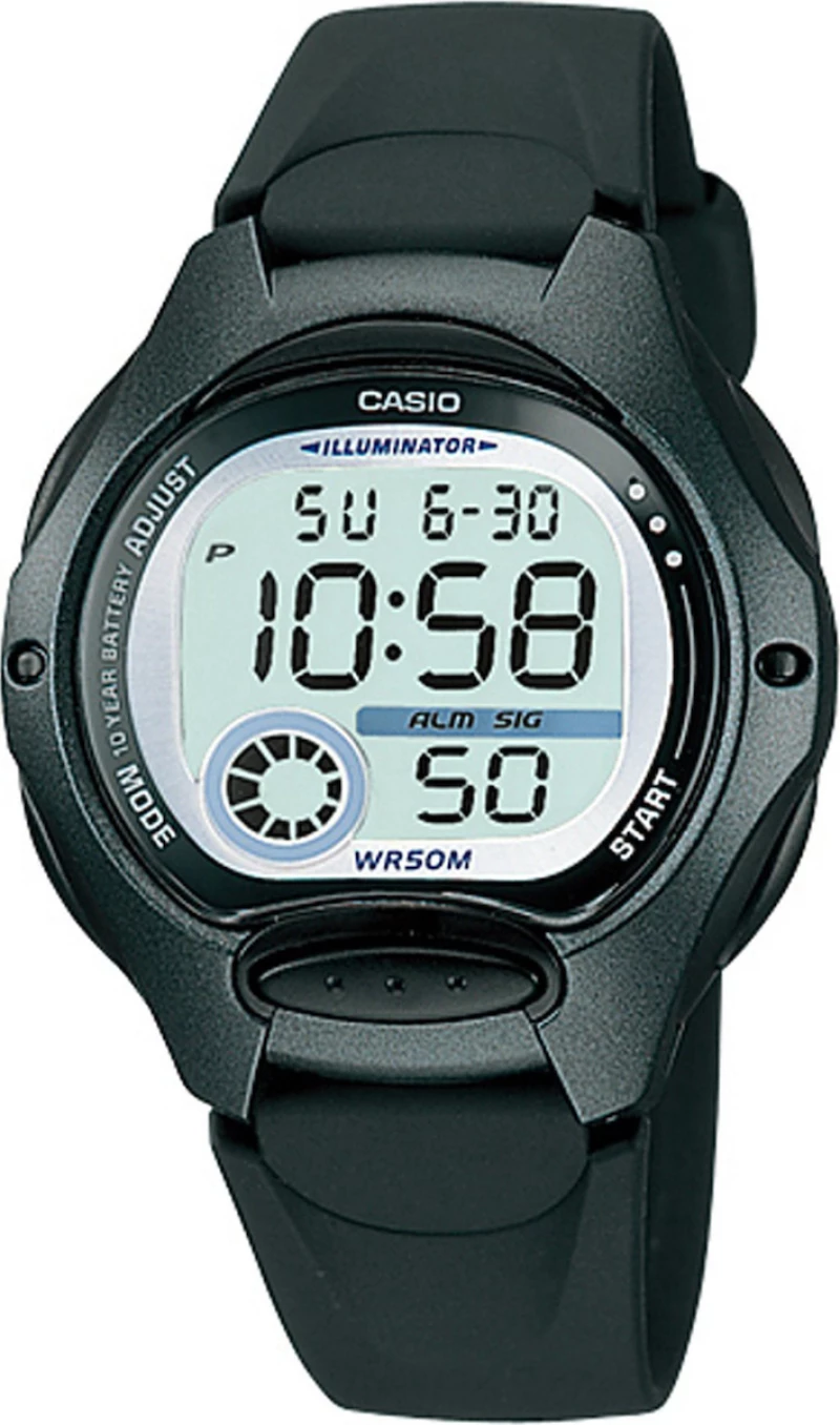 Casio Collection Lw-200-1Bveg Black Rubber Strap