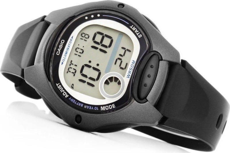 Casio Collection Lw-200-1Bveg Black Rubber Strap
