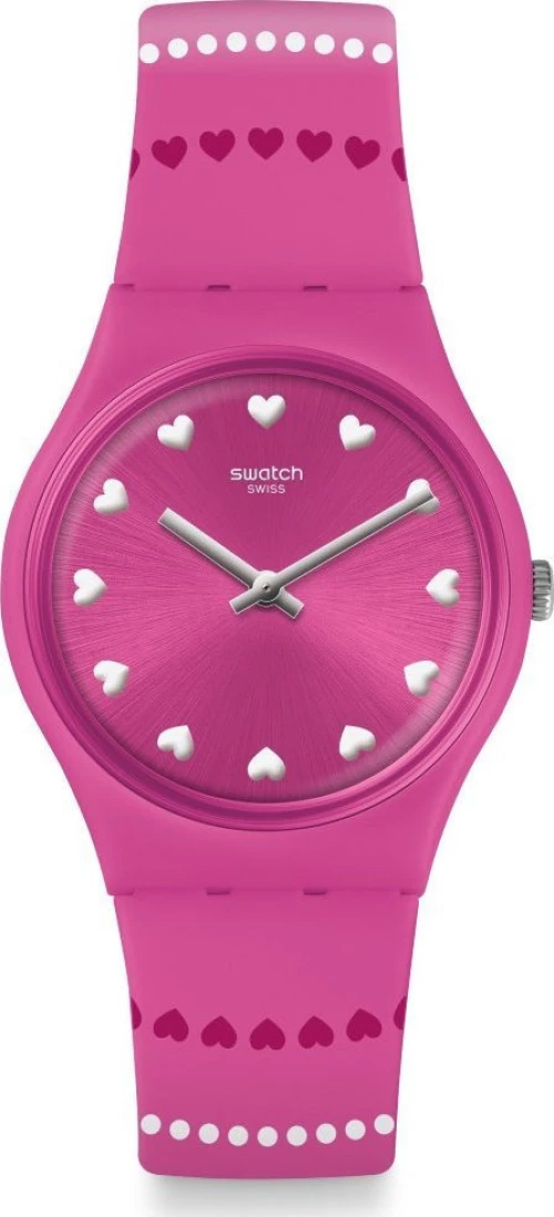 Swatch Coeur De Manege Gp160 Fuchsia Silicone Strap