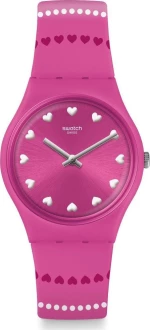 Swatch Coeur De Manege Gp160 Fuchsia Silicone Strap