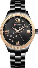 Curren 9009 Black / Rose Gold