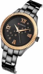 Curren 9009 Black / Rose Gold