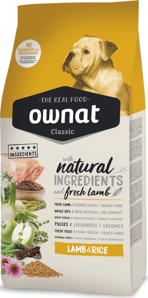 Ownat Lamb & Rice 4kg