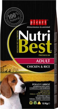 Picart Nutribest Adult Chicken & Rice 15kg
