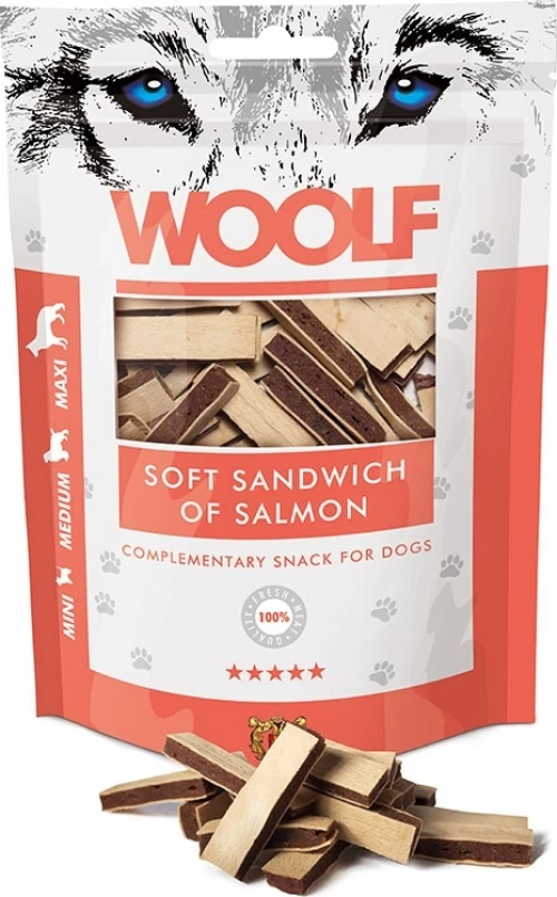 WOOLF SOFT SANDWICH OF SALMON 100gr