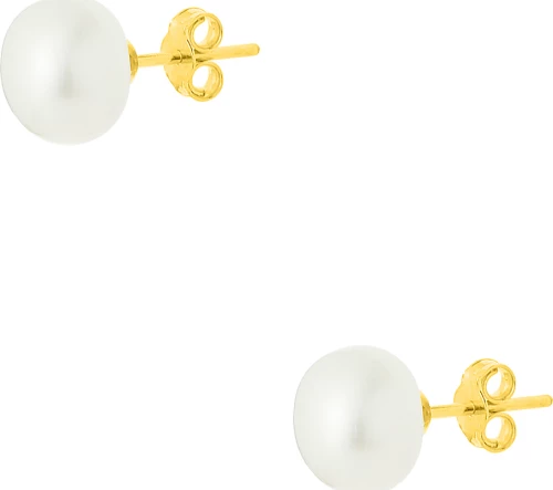Σκουλαρίκια pearls επίχρυσα ασήμι 925°