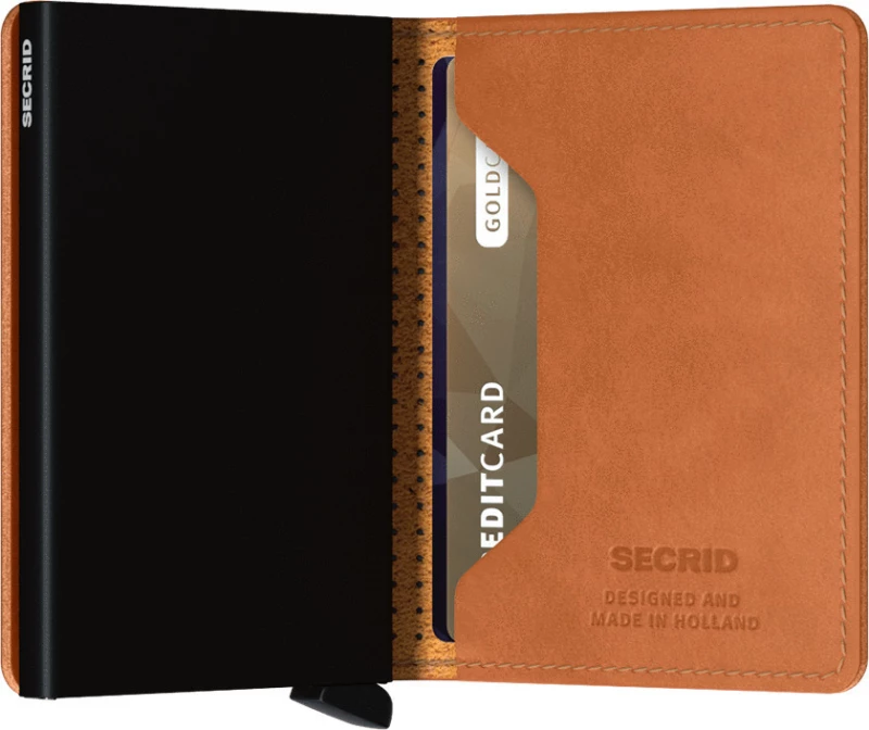 Secrid Slimwallet Perforated Cognac
