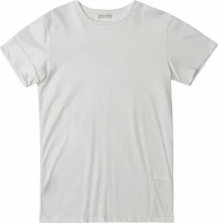 The Project Garments Roll Sleeve Crew Neck T-Shirt Cream