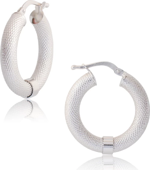 Κρίκοι ασημένιοι μεσαίοι