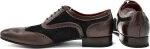 Oxfords suede και δέρμα PACO MILAN Καφέ - Μπλέ Άνδρας Oxfords 4356