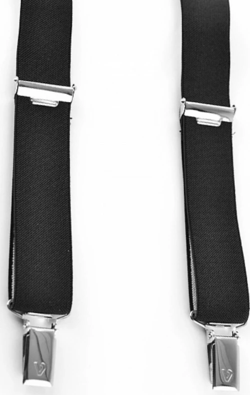 Τιράντες Unisex 25mm με 4 κλίπς Victoria Μαύρο