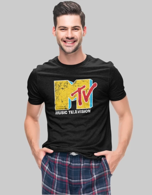 MTV t-shirt - BLACK