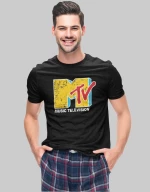 MTV t-shirt - BLACK