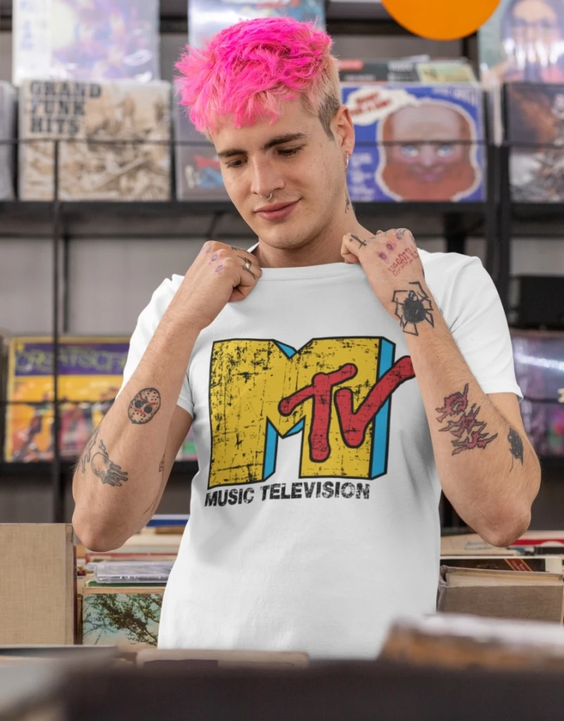 MTV t-shirt - BLACK